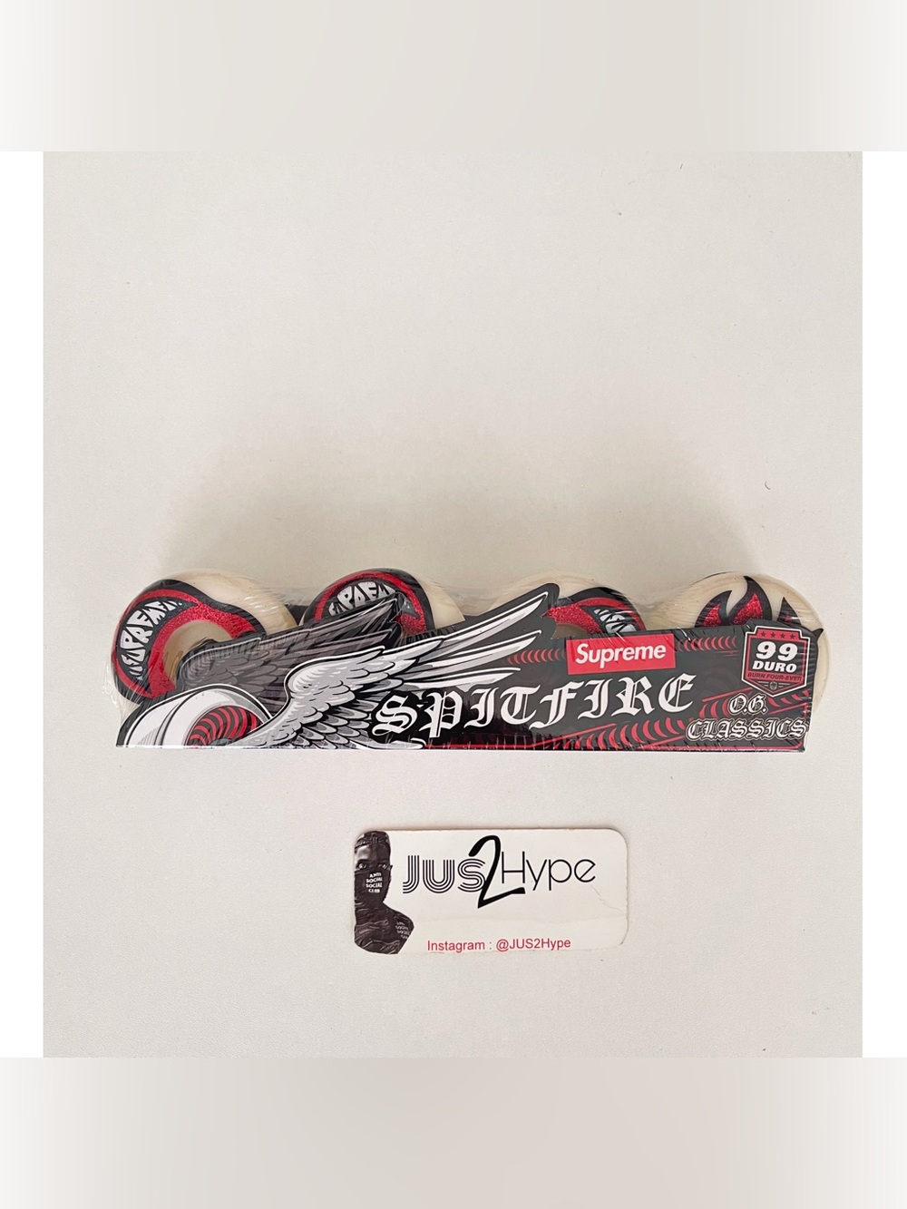 Supreme / Spitfire Rhinestone Formula 4 Skate wheel Set